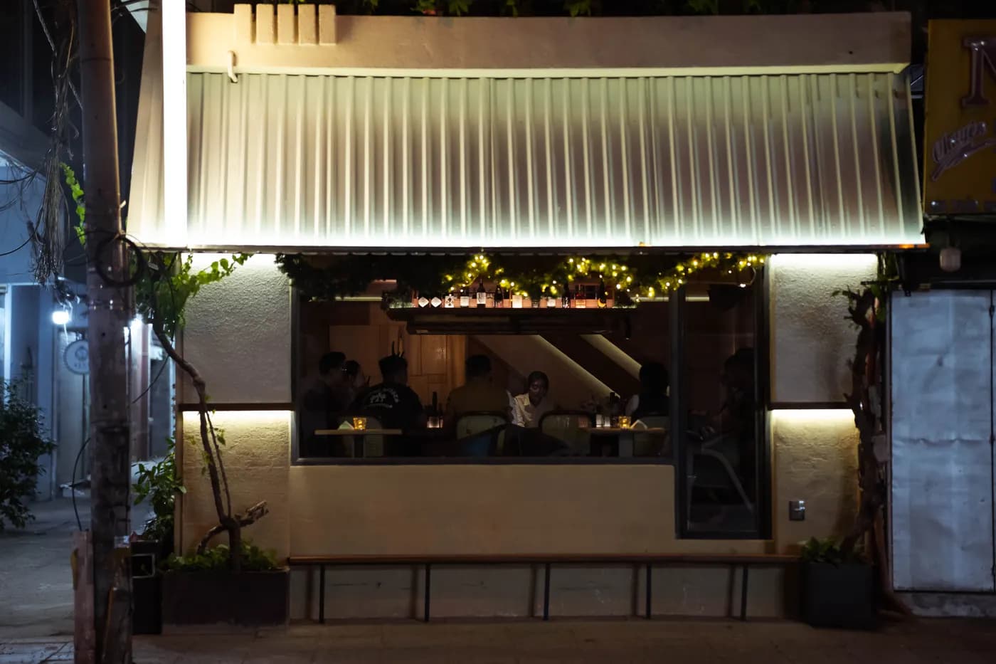Himitsu storefront at night